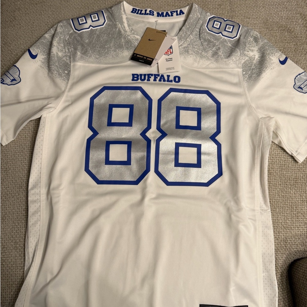 NWT Men’s Buffalo Bills Dawson Knox Nike 2025 Rivalries collection Game Jersey